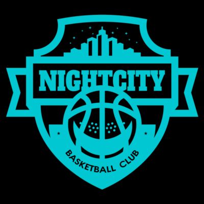 Night city Basketball club logo template Thumbnail