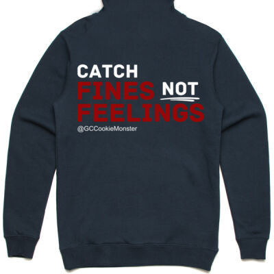Catch Fines Not Feelings - Red/White Variation - Hoodie Thumbnail