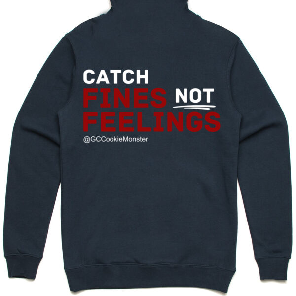 Catch Fines Not Feelings - Red/White Variation - Hoodie Thumbnail