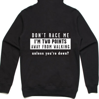 Don't Race Me - Green/White Variation - Hoodie Thumbnail