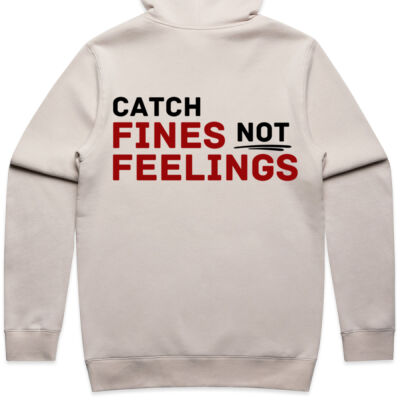 Catch Fines Not Feelings - No Logo Red/Black Variation - Hoodie Thumbnail