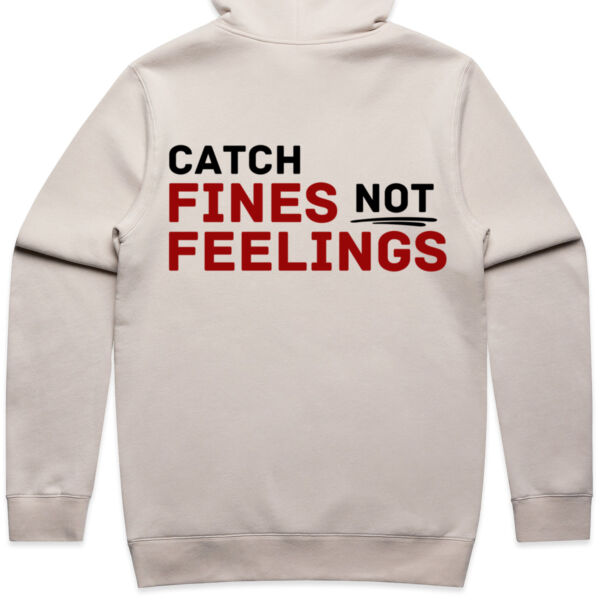 Catch Fines Not Feelings - No Logo Red/Black Variation - Hoodie Thumbnail