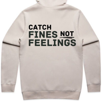 Catch Fines Not Feelings - No Logo Green/Black Variation - Hoodie Thumbnail