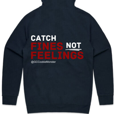 Catch Fines Not Feelings - Red/White Variation - Hoodie Thumbnail