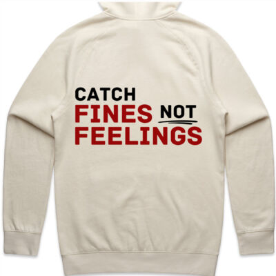 Catch Fines Not Feelings - No Logo Red/Black Variation - Hoodie Thumbnail