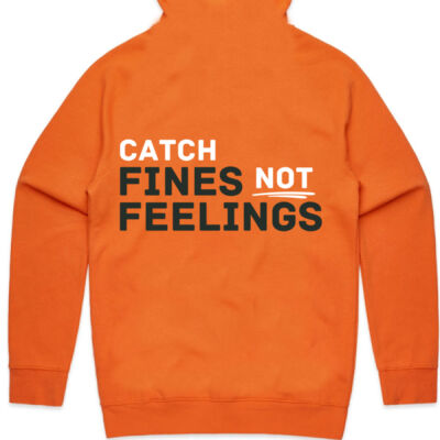 Catch Fines Not Feelings - No Logo Green/White Variation - Hoodie Thumbnail