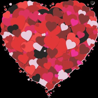 Love heart made of love hearts Thumbnail