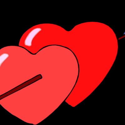 Double love heart with arrow Thumbnail