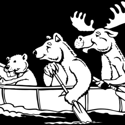 Beaver Bear Stag Canoe Thumbnail