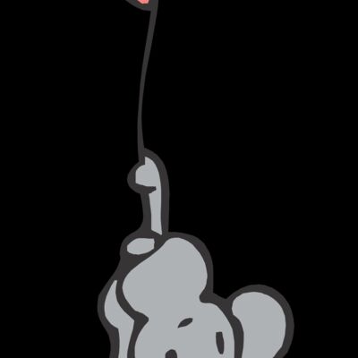 Mouse hanging from balloon Thumbnail