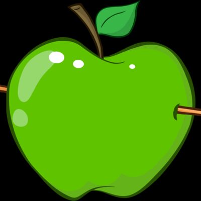 green apple with arrow through it Thumbnail