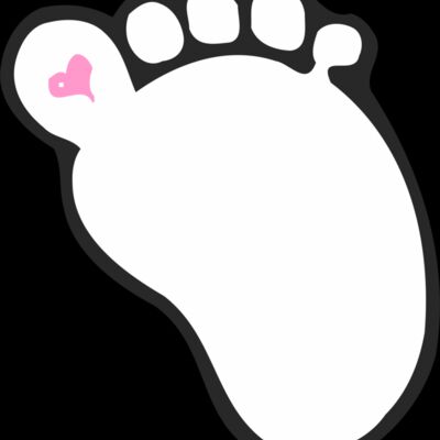 Baby foot pink heart Thumbnail