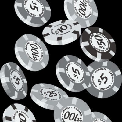 Casino chips black white Thumbnail