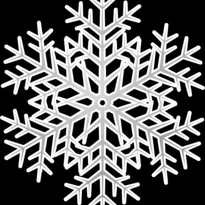 Snowflake grey white Thumbnail