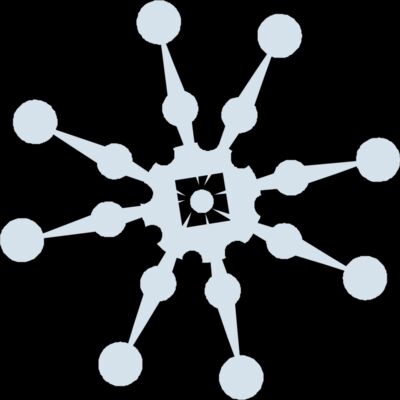 Snowflake light blue mauve Thumbnail