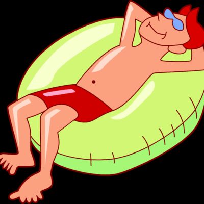 Man floating in pool Thumbnail