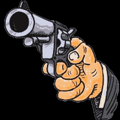 Hand pointing gun Thumbnail