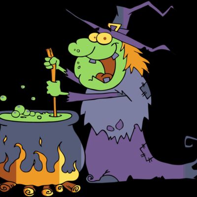 Witch with cauldron Thumbnail