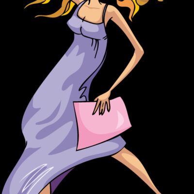 Woman excited dancing peace sign Thumbnail