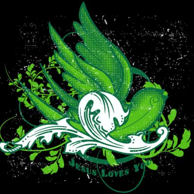Jesus Loves You GREEN SWALLOW Thumbnail