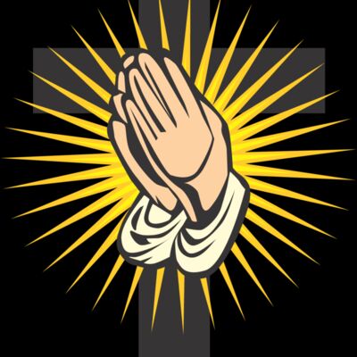 Praying hands cross Thumbnail