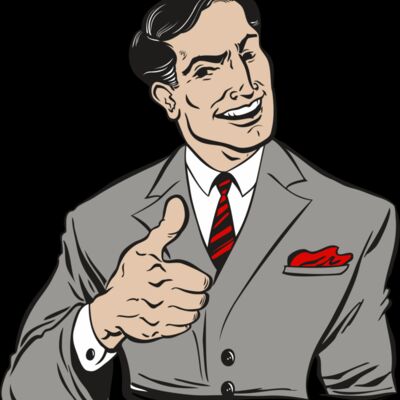 Retro man thumbs up Thumbnail