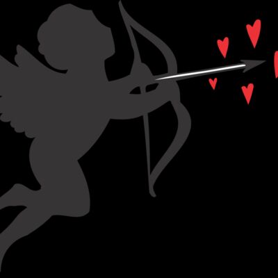 Cupid with red hearts Thumbnail