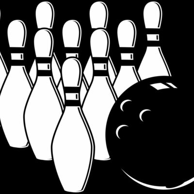 Bowling Pins B W Thumbnail