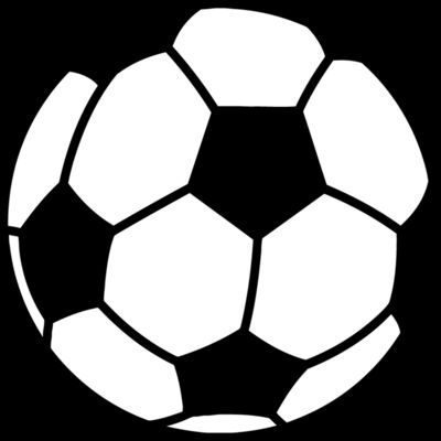 Soccer ball black white Thumbnail