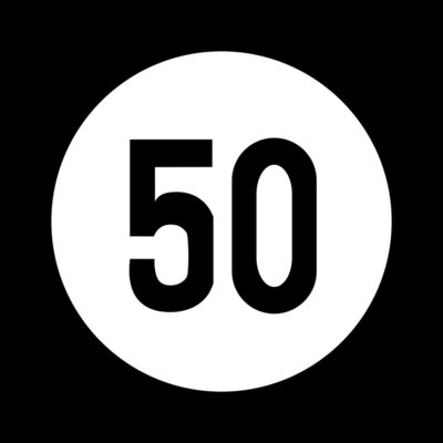 50 speed sign Thumbnail