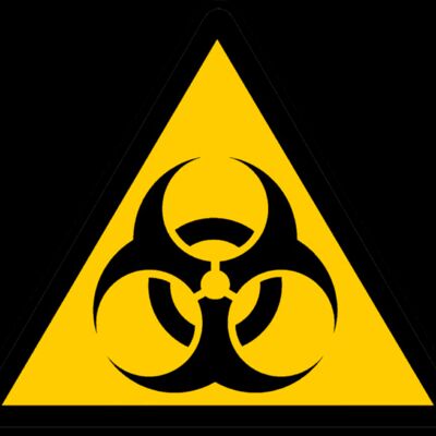 Bio Hazzard yellow black sign Thumbnail