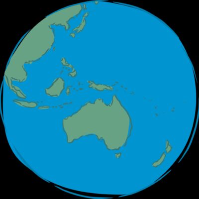 Cartoon world with Australia Thumbnail