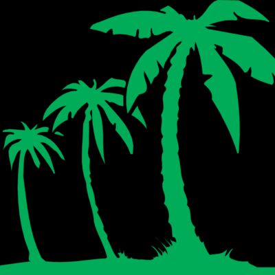 Palm trees green solid Thumbnail