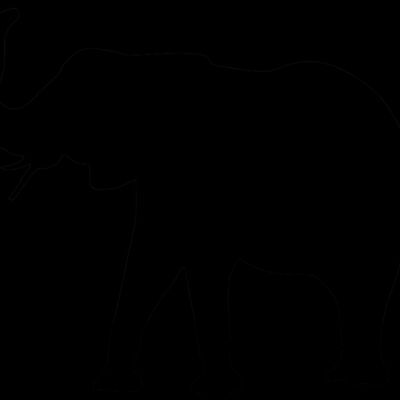 Elephant Silhouette Thumbnail